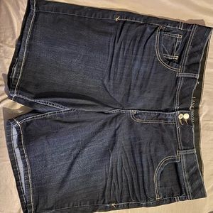 lane bryant Bermuda Shorts Sz 20 Dark Wash Denim